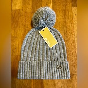 Michael Kors Beanie with Pom | Light Grey | OS